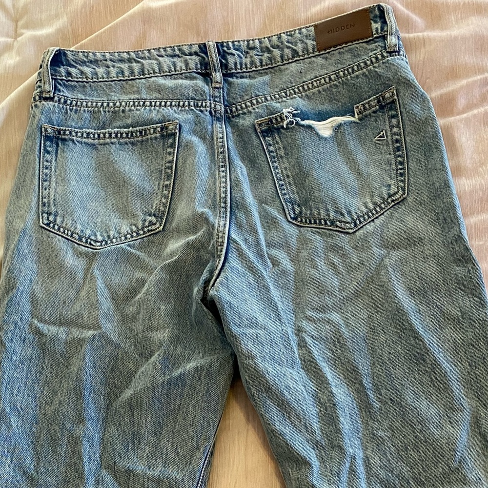 Hidden Ripped Straight Leg Jeans - Picture 6 of 6